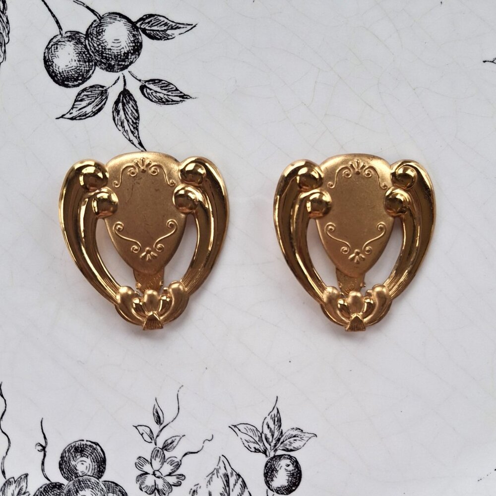 Vintage Art Noveau Dress Clips